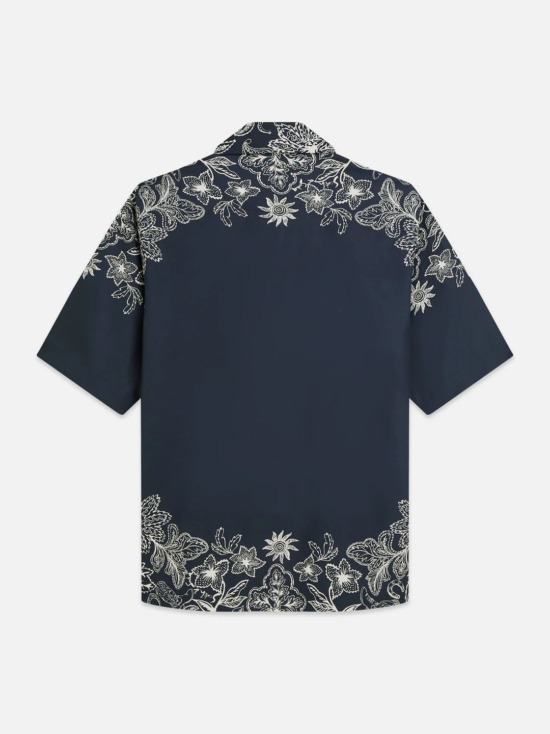 PRINTED RELAXED SHORT SLEEVE SHIRT "HORSE BANDANA DRESS BLUES"