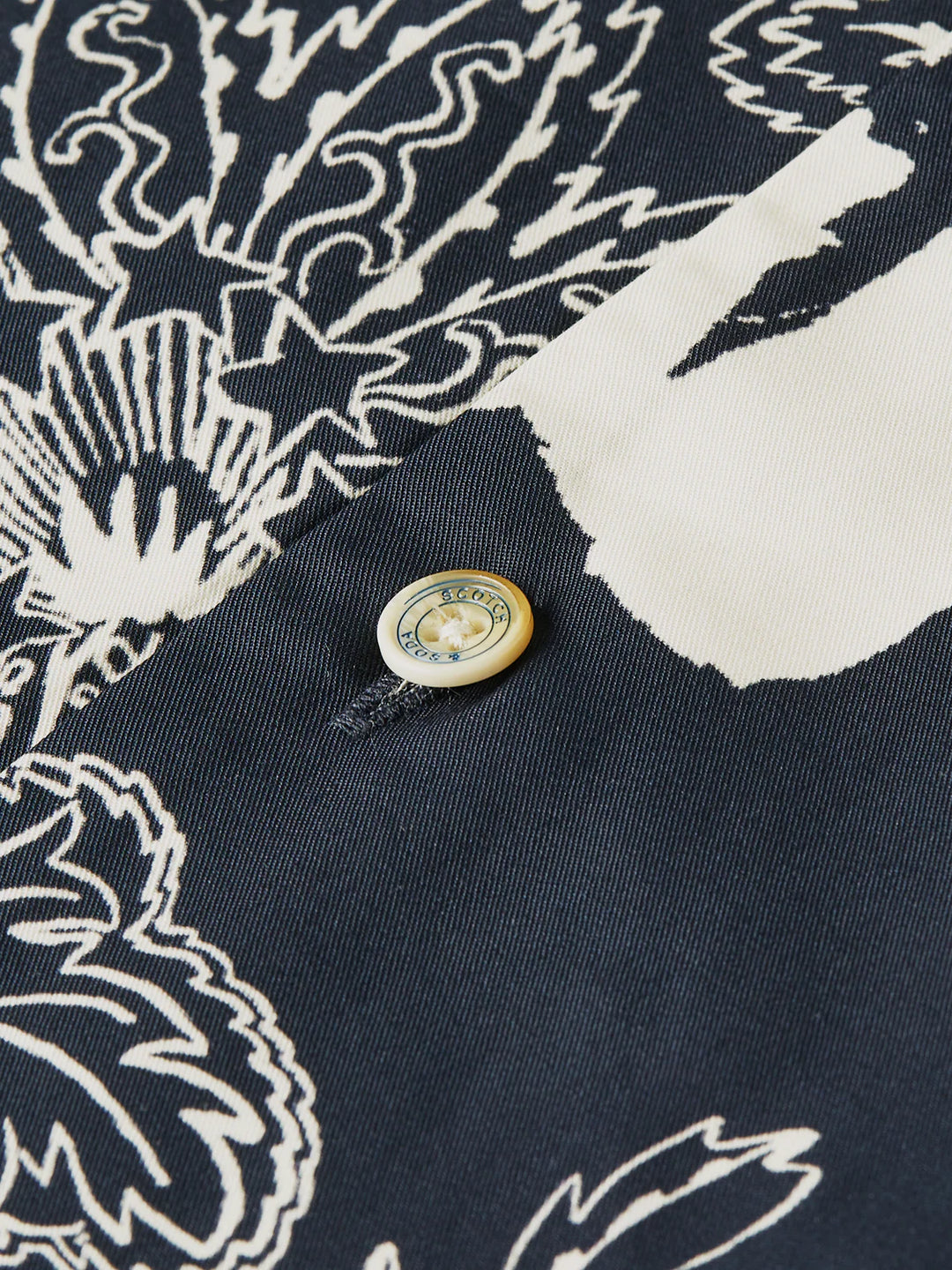 PRINTED RELAXED SHORT SLEEVE SHIRT "HORSE BANDANA DRESS BLUES"