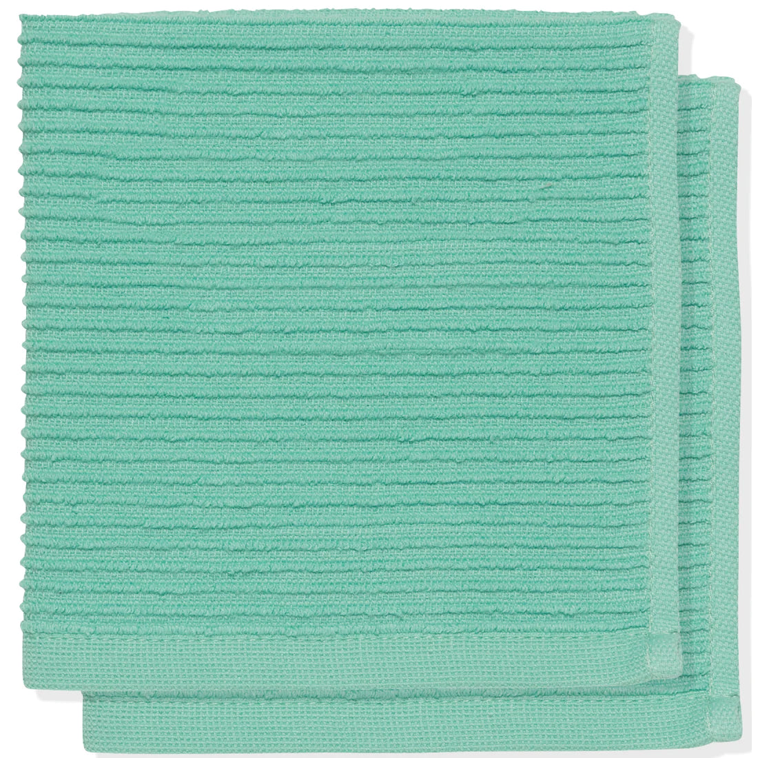 DANICA SET OF 2 RIPPLE DISHCLOTH LUCITE GREEN