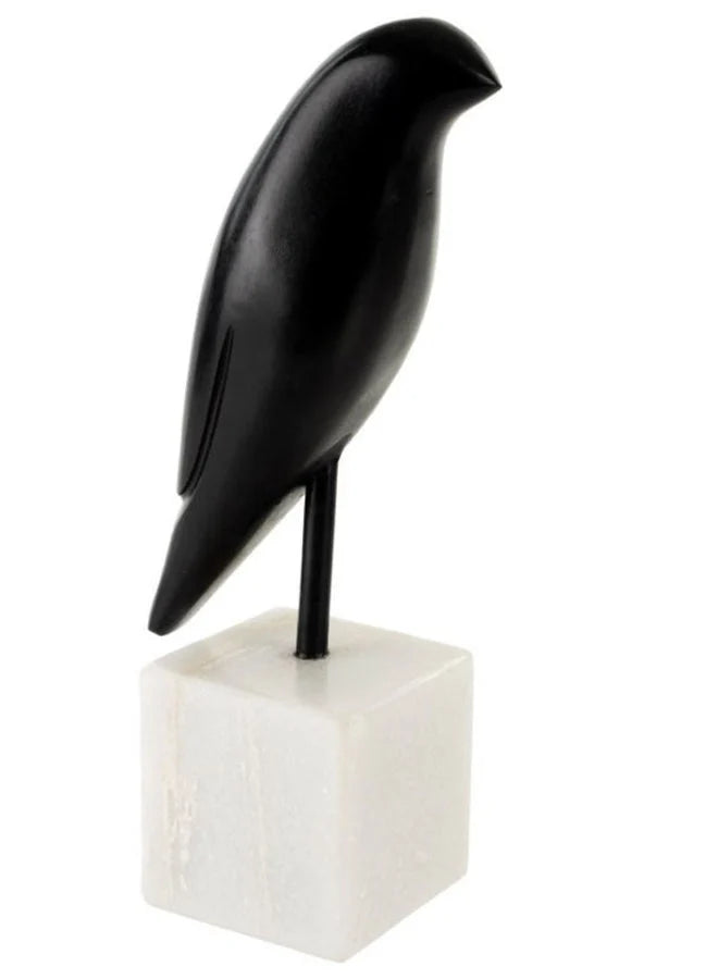 INDABA MODERNIST MARBLE BIRD - BLACK