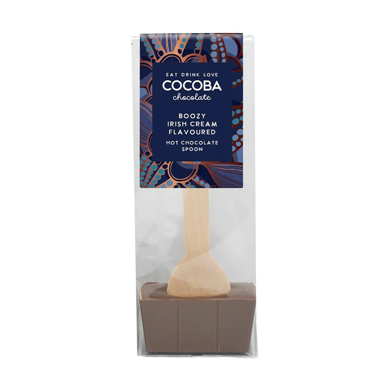 COCOBA MILK CHOCOLATE AND IRISH CREAM HOT CHOCOLATE SPOON 50G