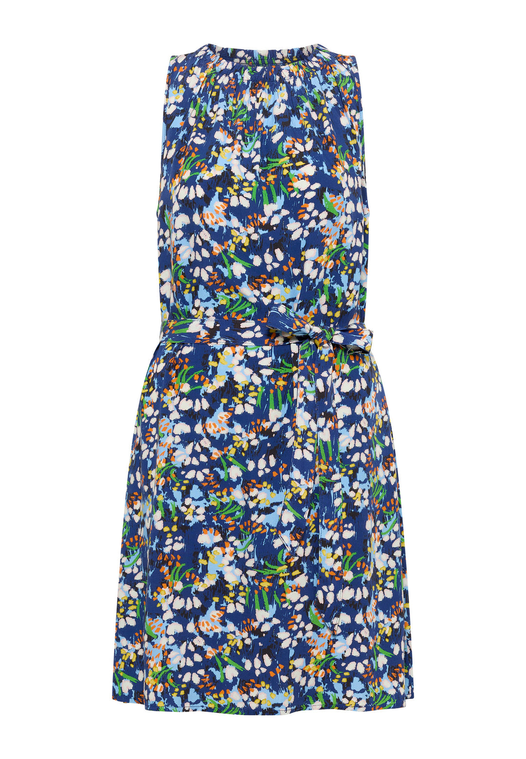 ISALIE PRINT DRESS "NIGHT BLUE"