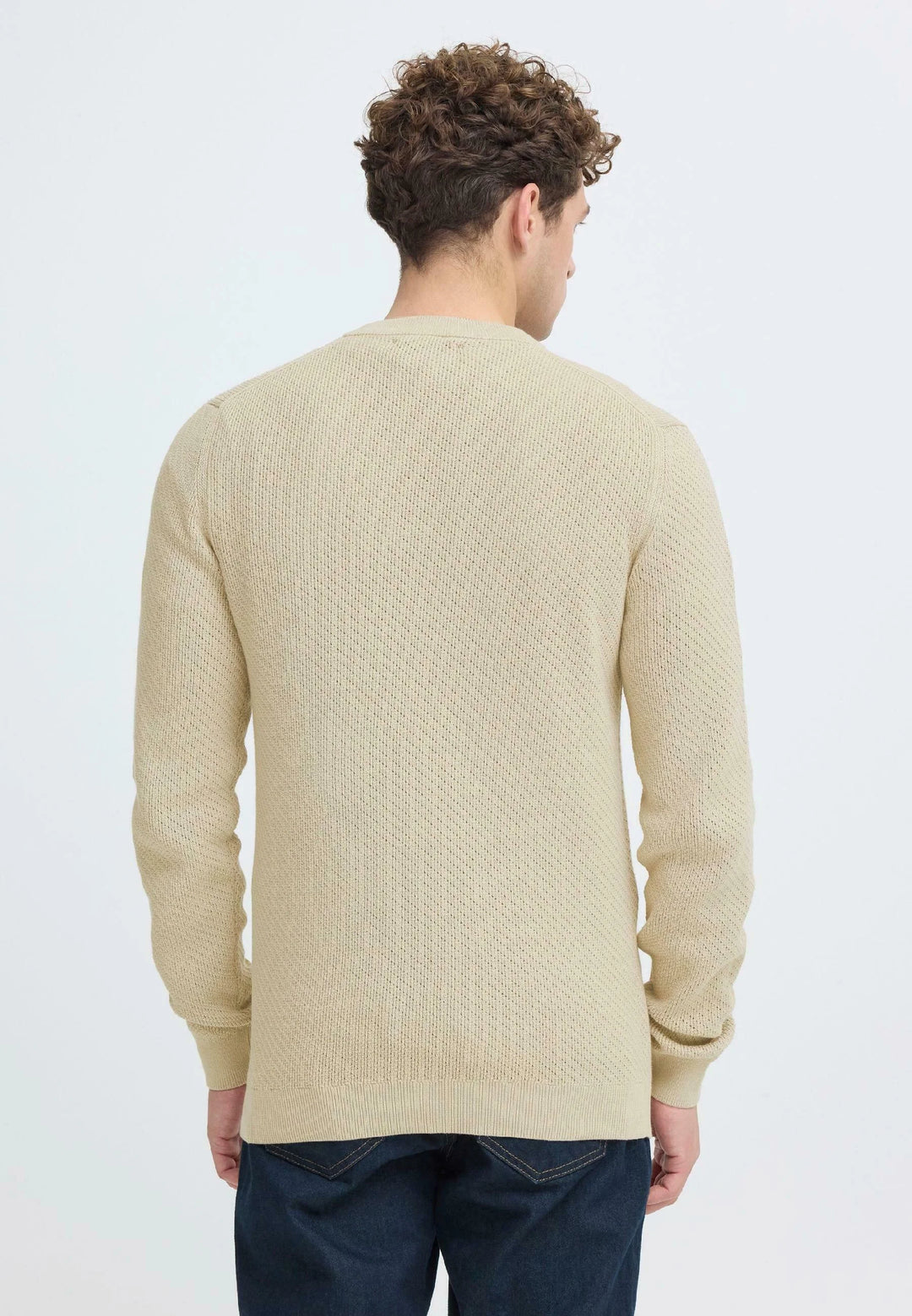 CFISAKSSON LS CREW KNIT "ISLAND FOSSIL"