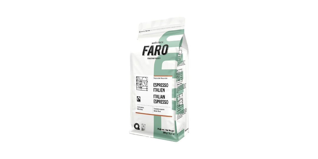 CAFÉ FARO GRAINS DE CAFÉ EXPRESSO ITALIEN ÉQUITABLE 300g