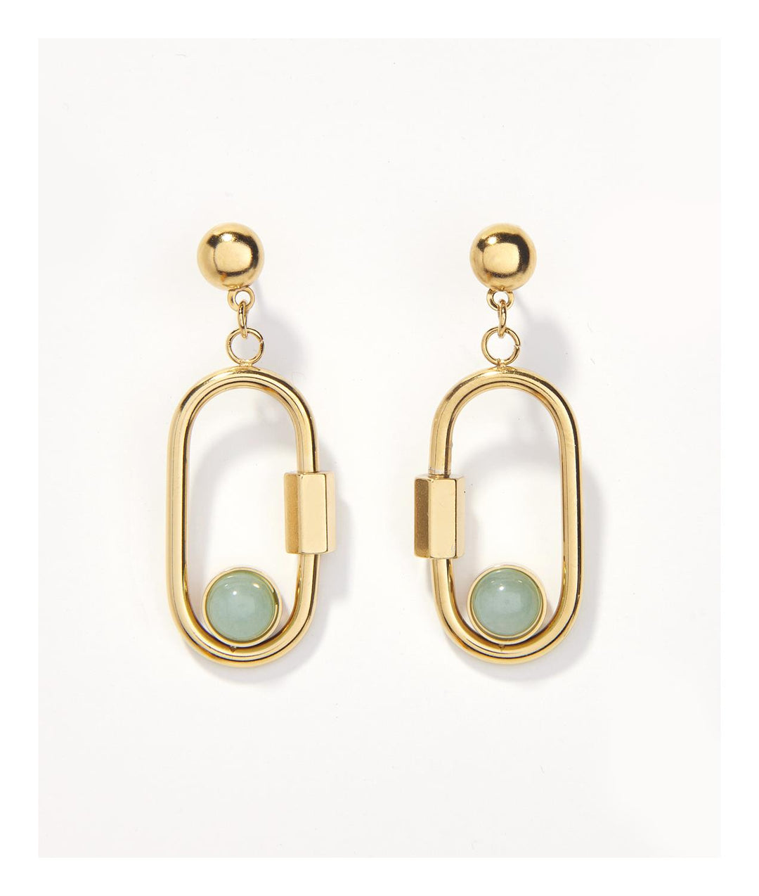 JADE DANGLER EARRINGS