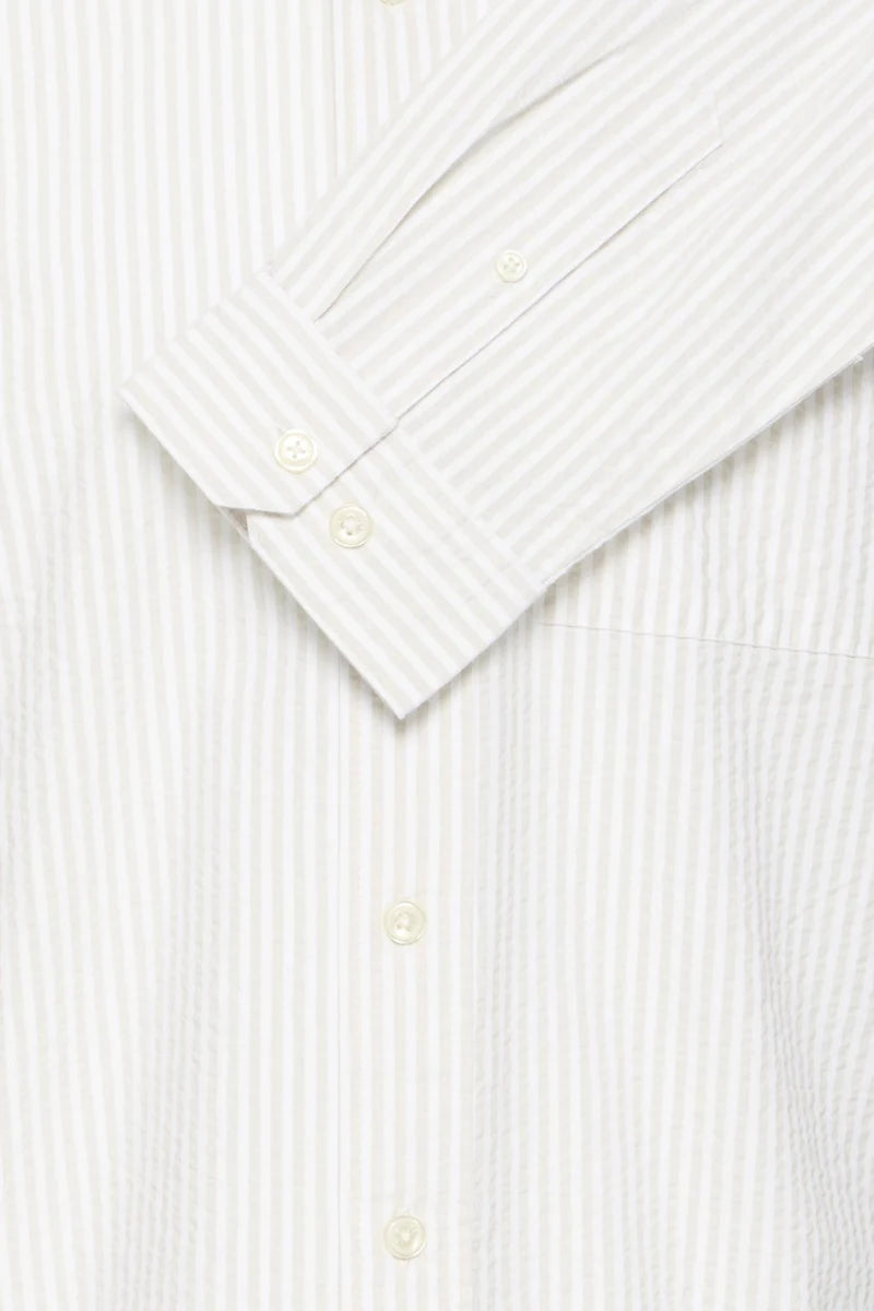 CFJAEVON LS SEERSUCKER SHIRT "CLOUD DANCER"