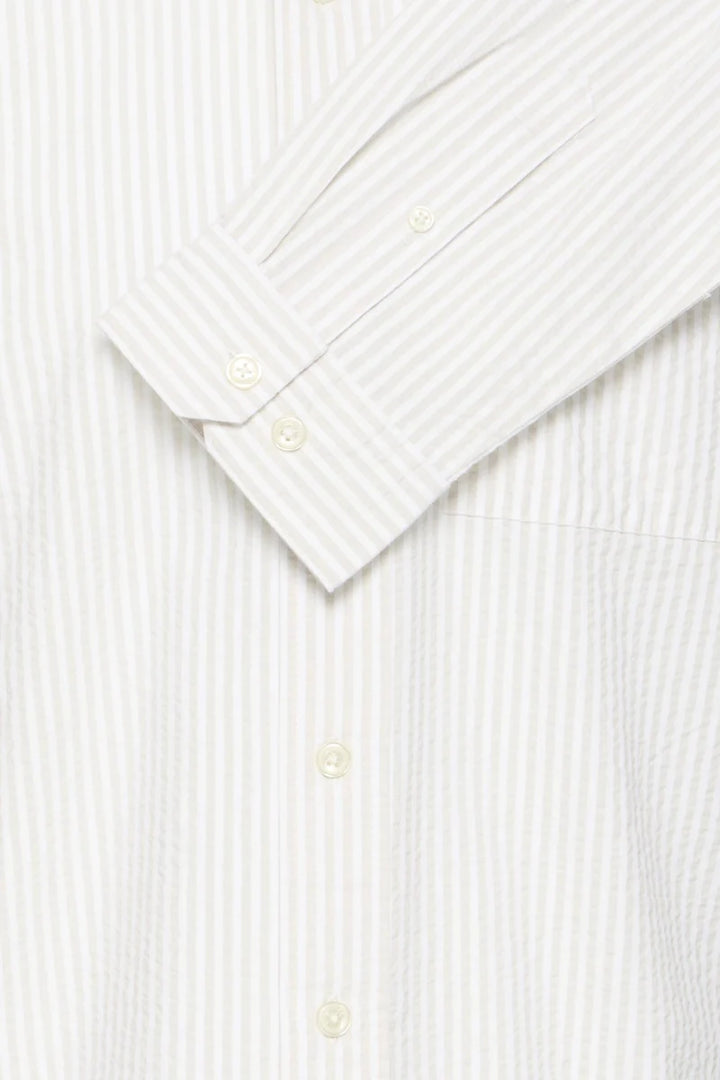 CFJAEVON LS SEERSUCKER SHIRT "CLOUD DANCER"