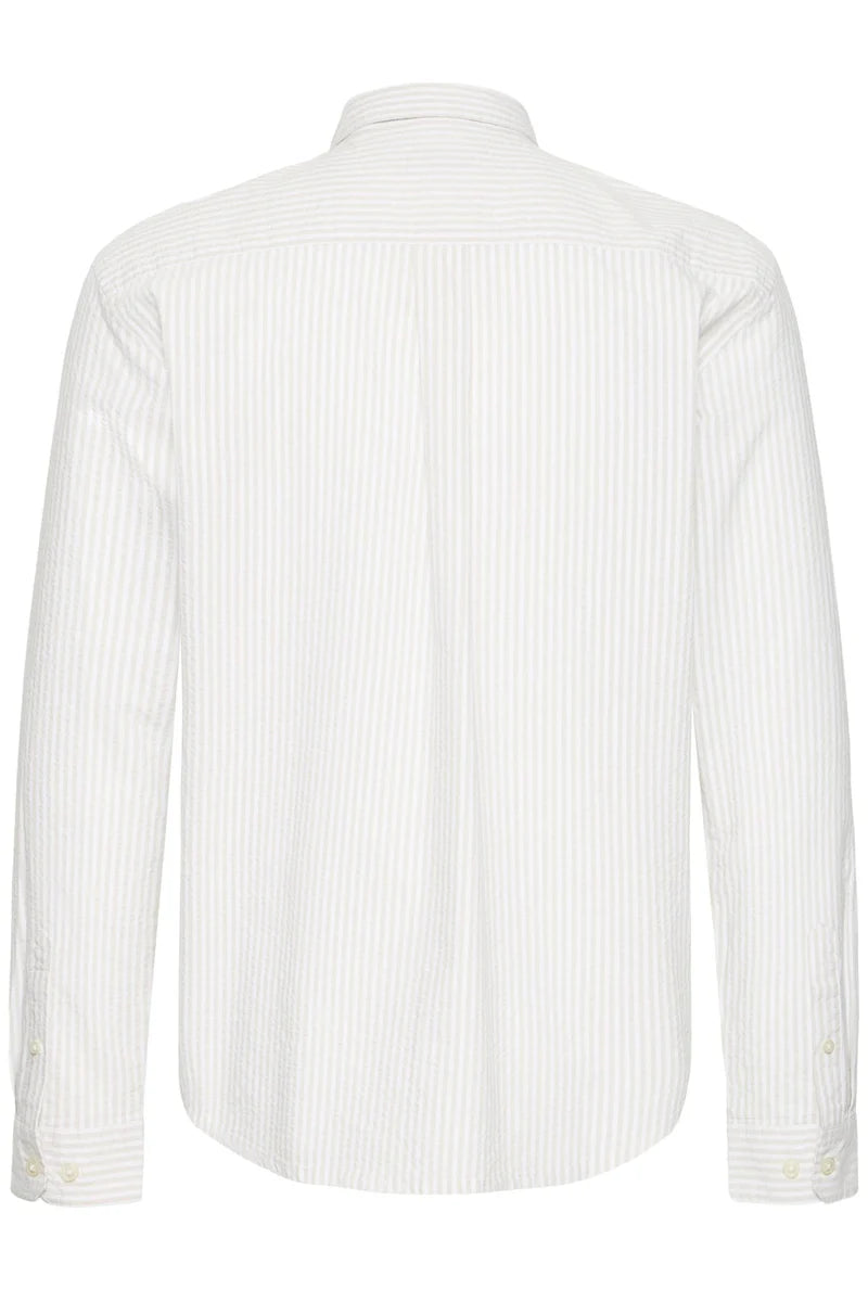 CFJAEVON LS SEERSUCKER SHIRT "CLOUD DANCER"