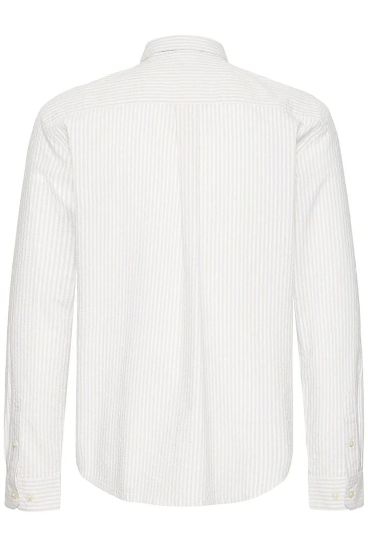 CFJAEVON LS SEERSUCKER SHIRT "CLOUD DANCER"