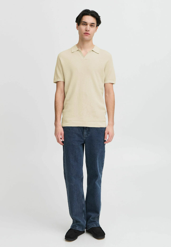 CFMATEO SS STRUCTURED POLO KNIT "JET STREAM"