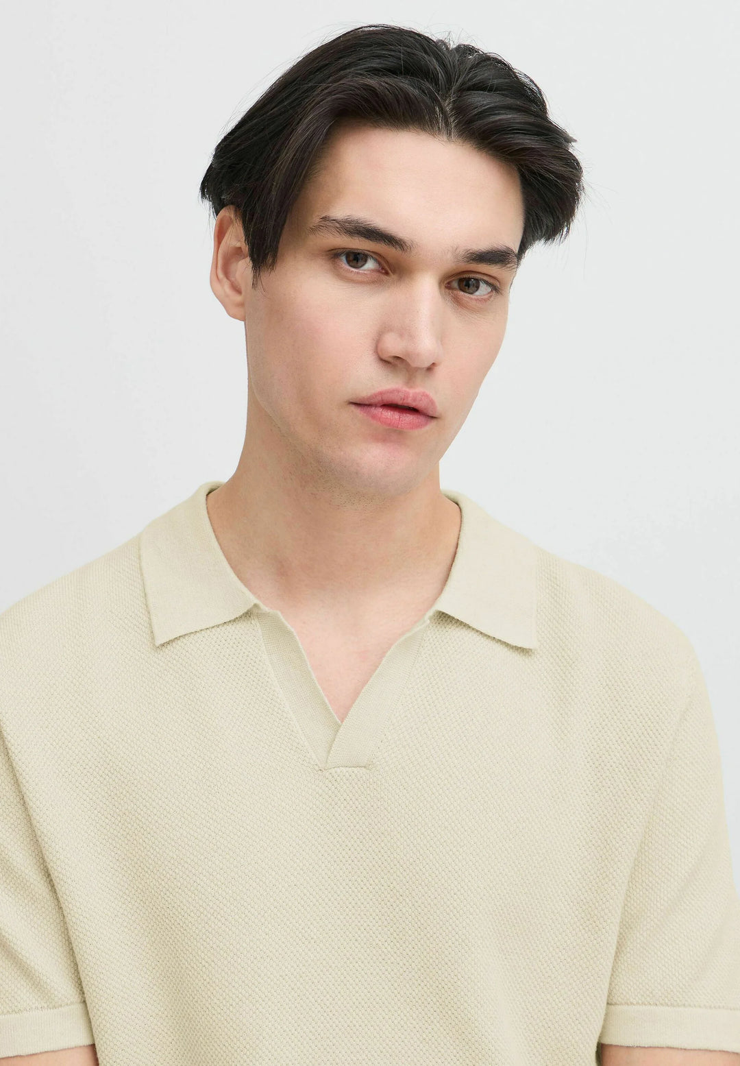 CFMATEO SS STRUCTURED POLO KNIT "JET STREAM"