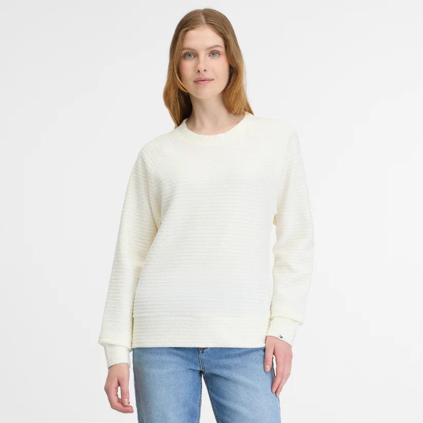 JOANN CREPE TOP "IVORY"