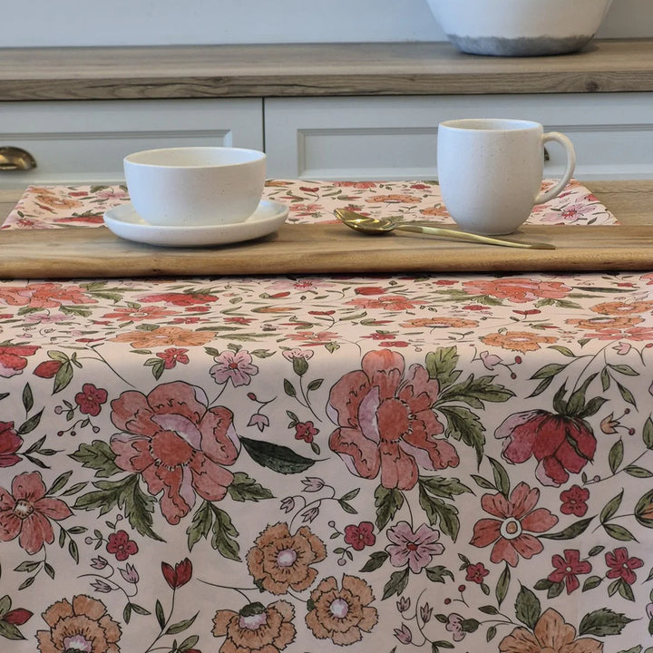 JOIE FLORAL TABLECLOTH 60X60