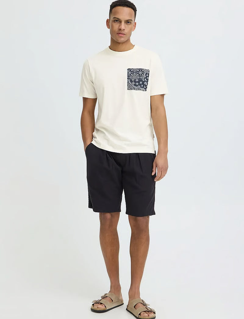 BHKALEB PRINTED POCKET S/S TEE "VANILLA ICE"