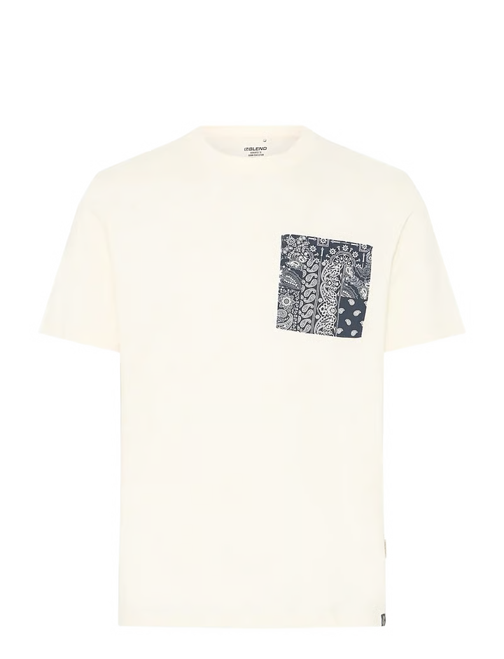 BHKALEB PRINTED POCKET S/S TEE "VANILLA ICE"