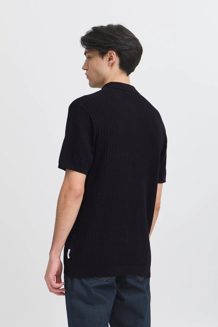 CFKARL STRUCTURED KNIT POLO "DARK NAVY"
