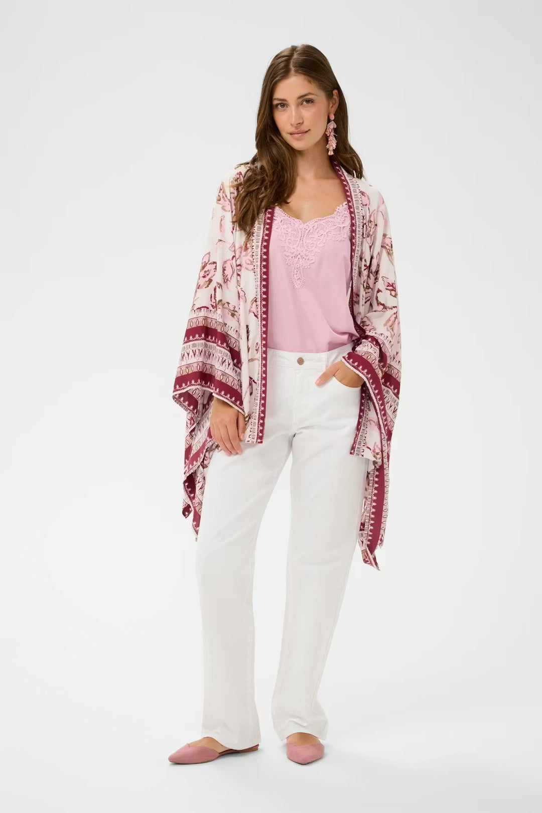 CRKAMOIL KIMONO "PINK FLOWER"
