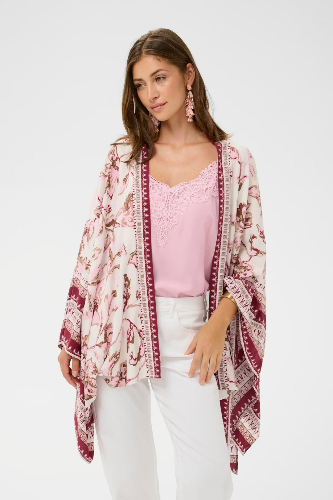 CRKAMOIL KIMONO "PINK FLOWER"