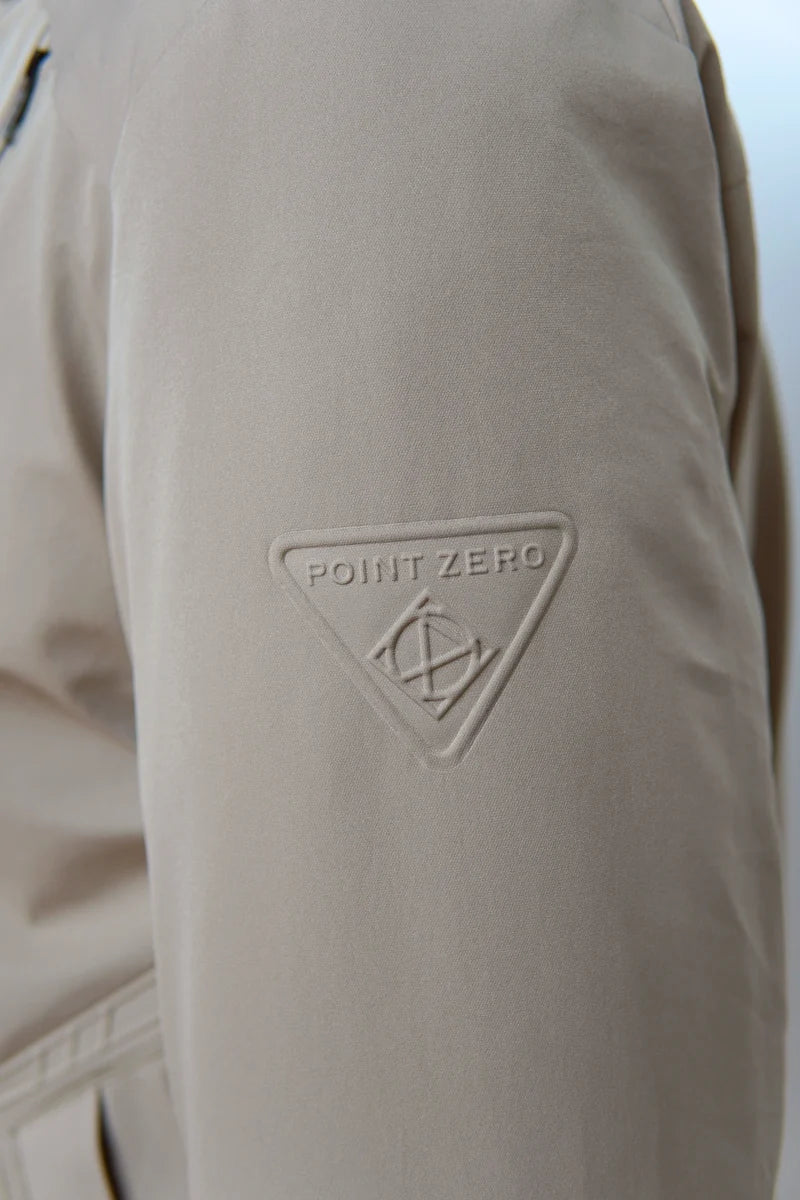 KIRKLAND - HOODED PUFF TECHNOLOGY PUFFER JACKET WITH HEAT-SEALED POCKETS "FOSSIL"