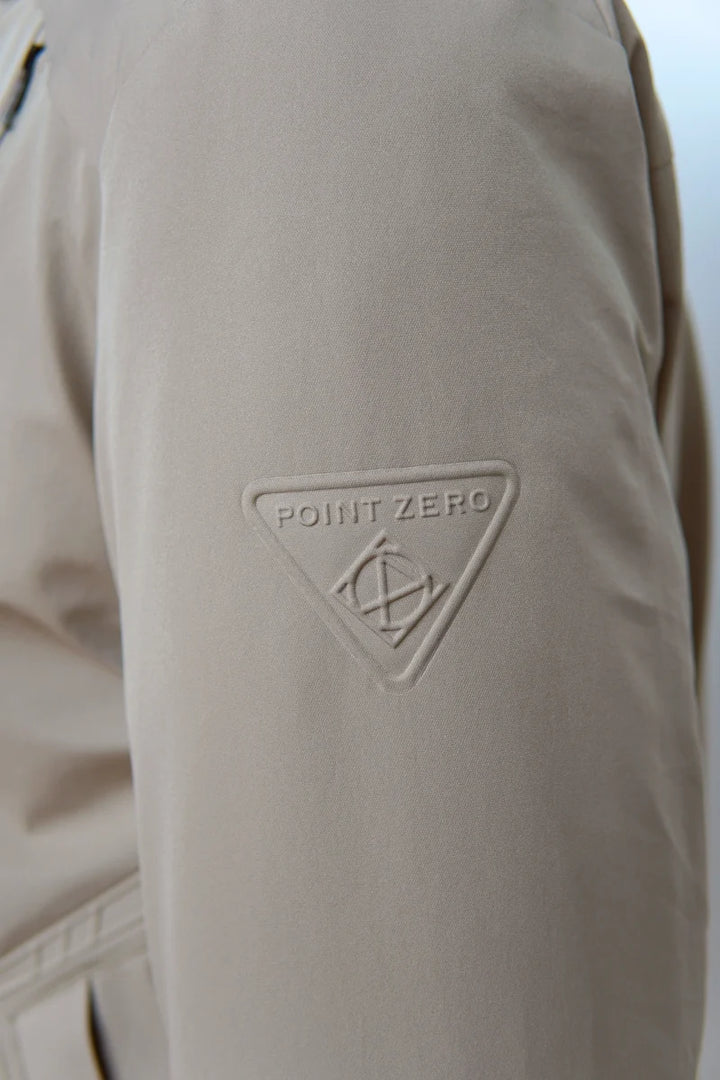 KIRKLAND - HOODED PUFF TECHNOLOGY PUFFER JACKET WITH HEAT-SEALED POCKETS "FOSSIL"
