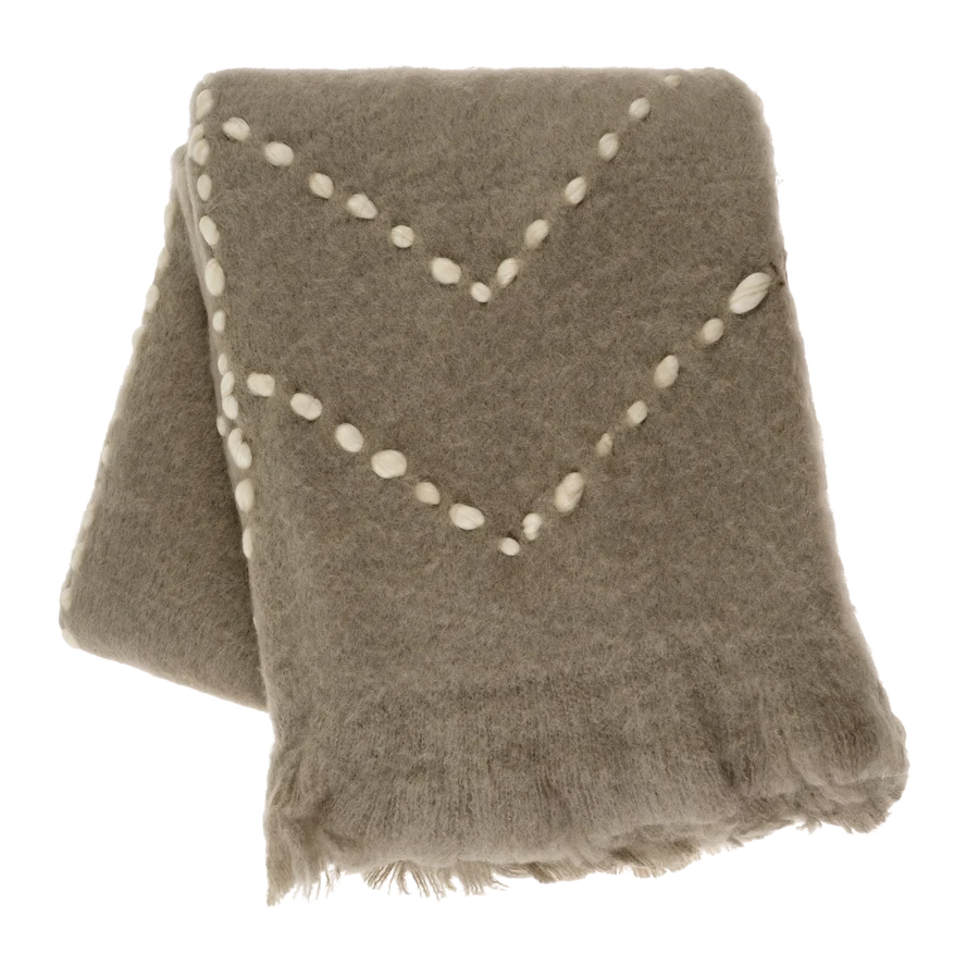 KRISTIANSAND WOOL BLEND THROW