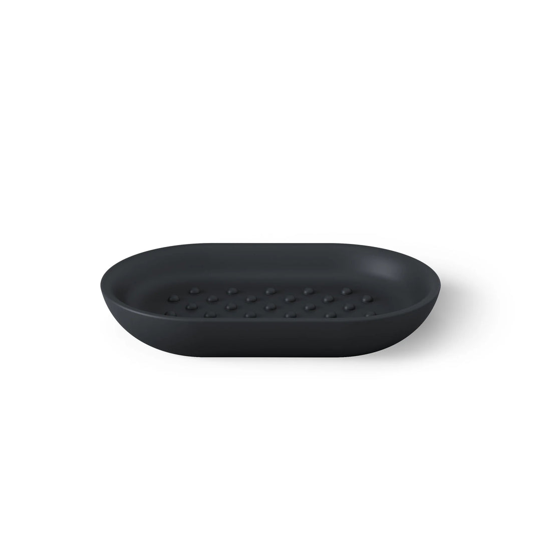 UMBRA JUNIP OVAL SOAP DISH - BLACK