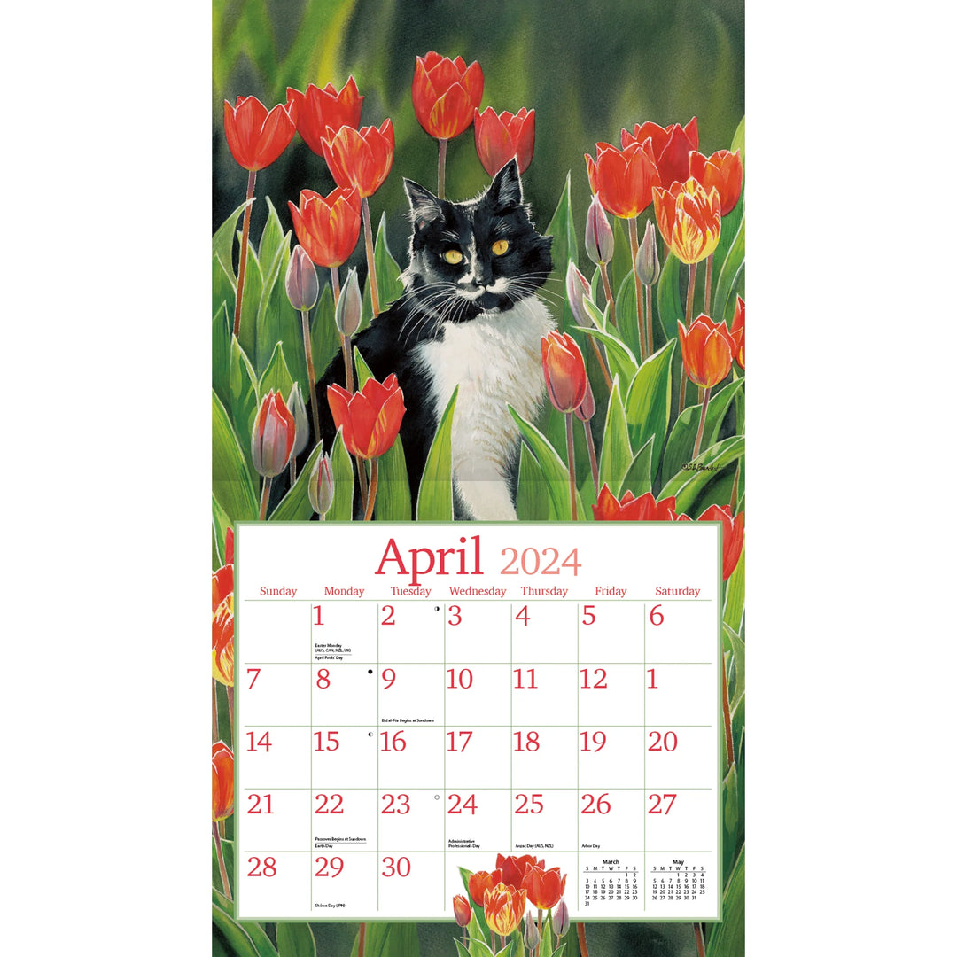 LANG Calendar - Cats in the Country 2024