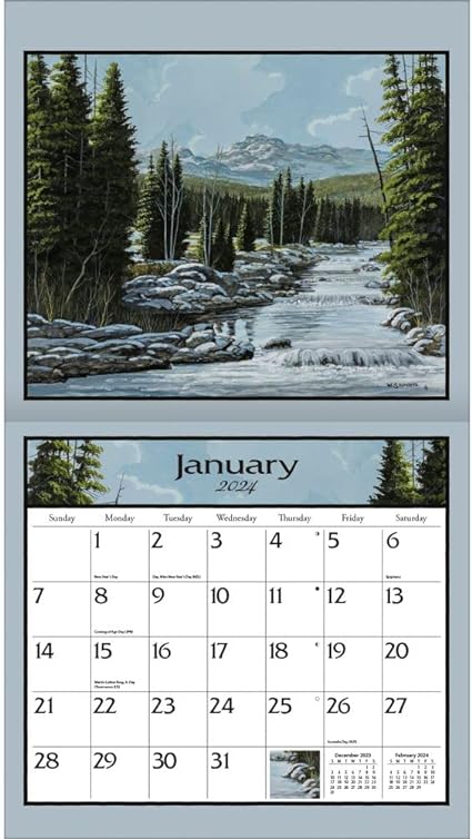 LANG Calendar - Lure of the Outdoors 2024