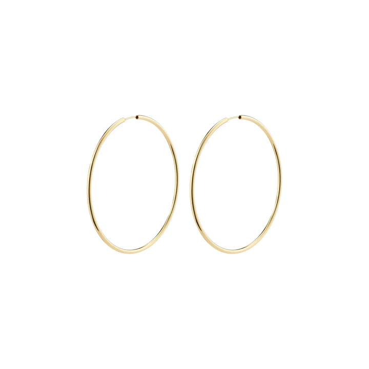 APRIL Recycled Large Hoop Earrings "Gold"