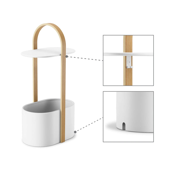 Umbra Bellwood Storage Table - White