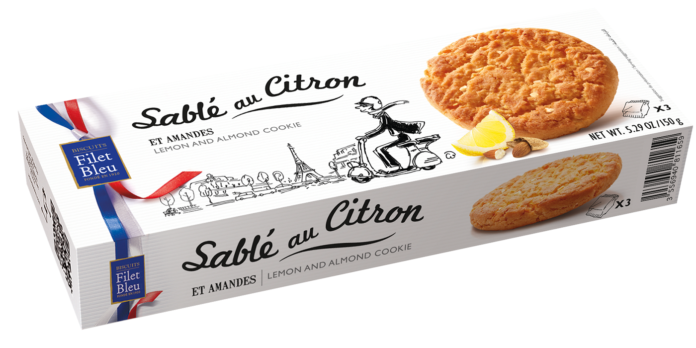 Filet Bleu Sablé au Citron Cookies 150G