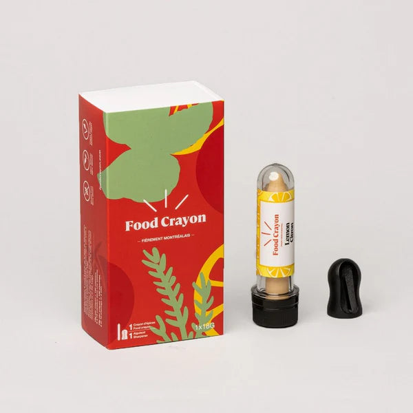 LEMON FOOD CRAYON + SHARPENER - SINGLE BOX