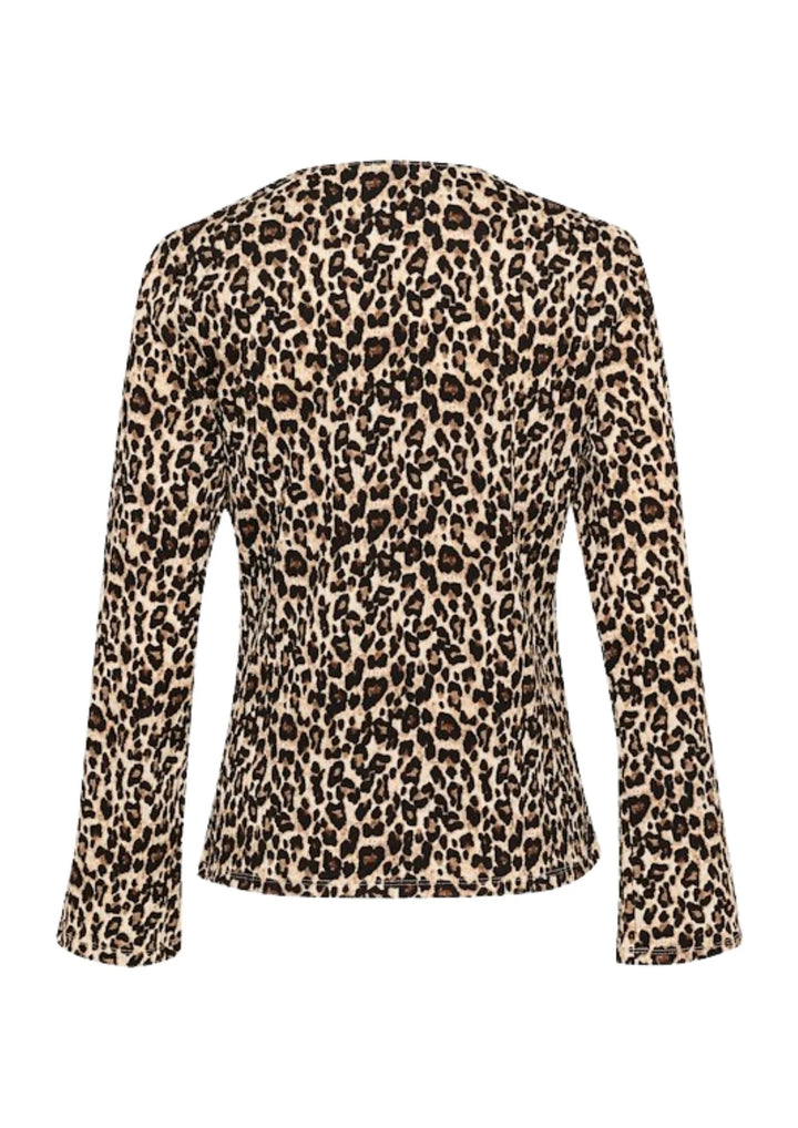 ILYSSASZ BLOUSE "BLACK REG LEO"