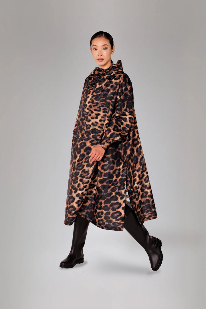 DARK LEOPARD PONCHO