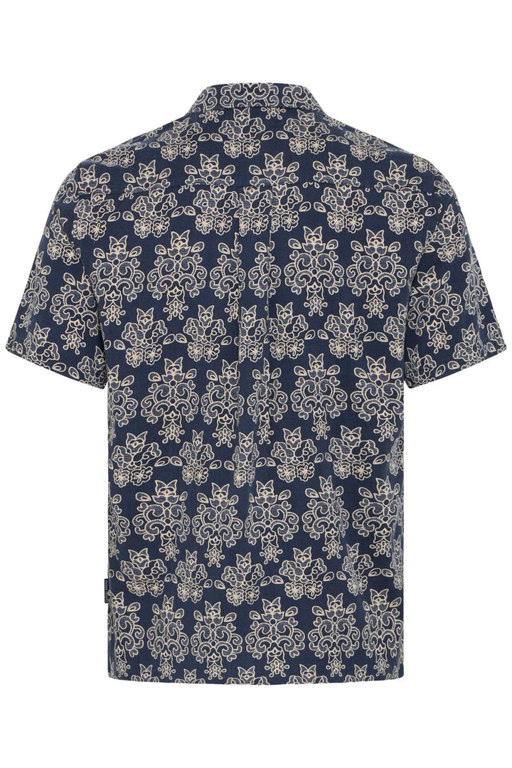 CFLINDAHL AOP RESORT SHIRT "NAVY BLAZER"
