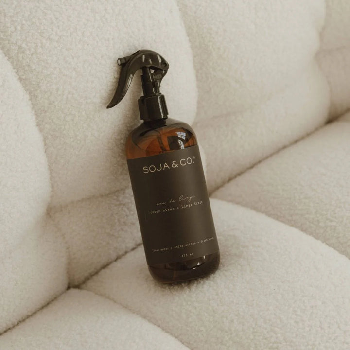 LINEN WATER - WHITE COTTON + FRESH LINEN 475ML