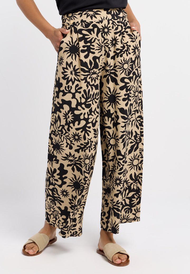 LOGGAN PRINT PANTS "SAND"