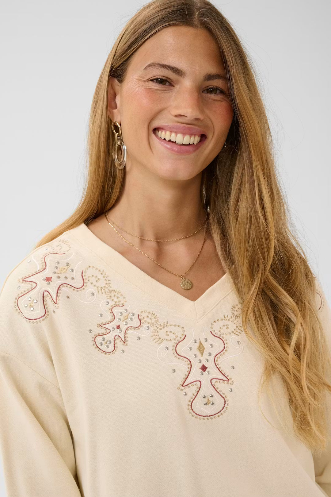 CRLUCIANA SWEATSHIRT "BLEACHED SAND"