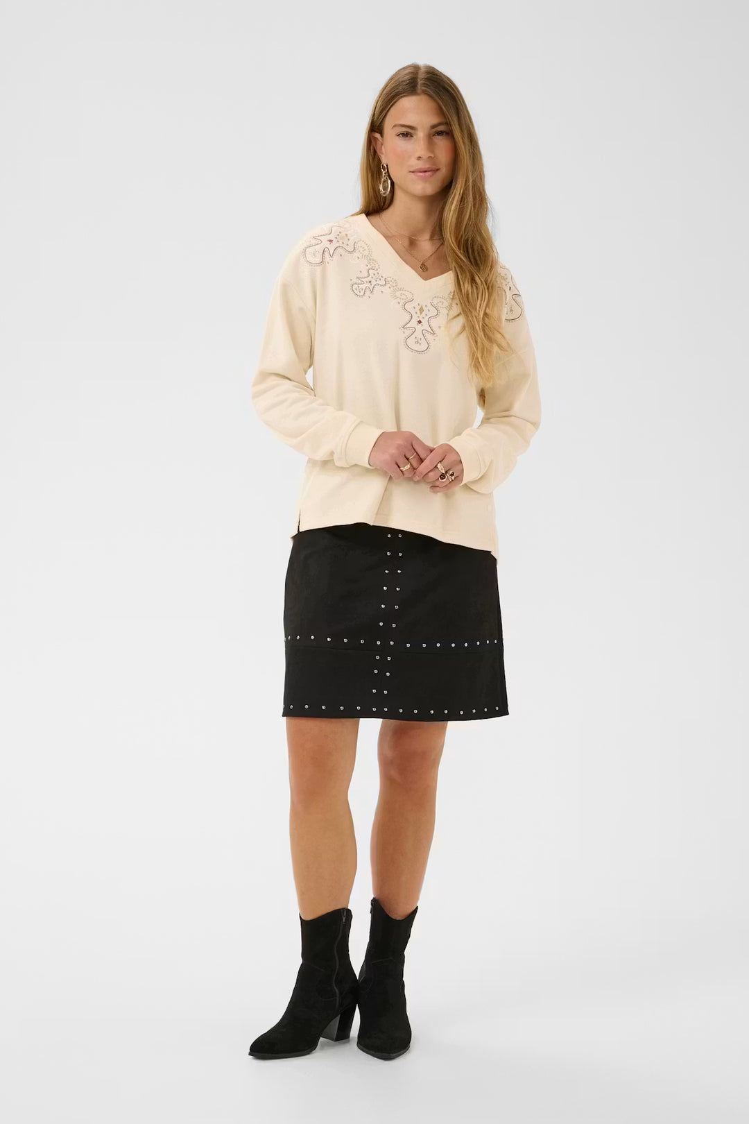 CRLUCIANA SWEATSHIRT "BLEACHED SAND"