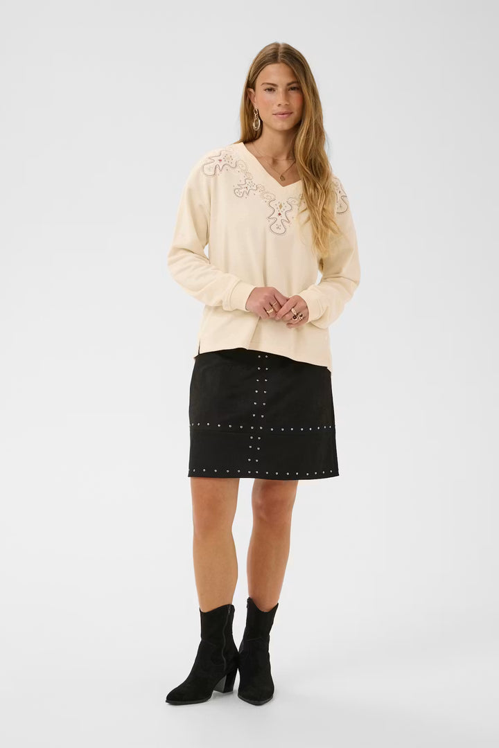 CRLUCIANA SWEATSHIRT "BLEACHED SAND"