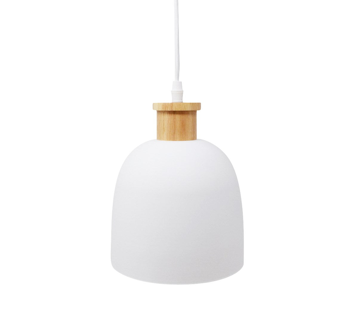 LUNA PENDANT LIGHT - WHITE 18X18X23CM