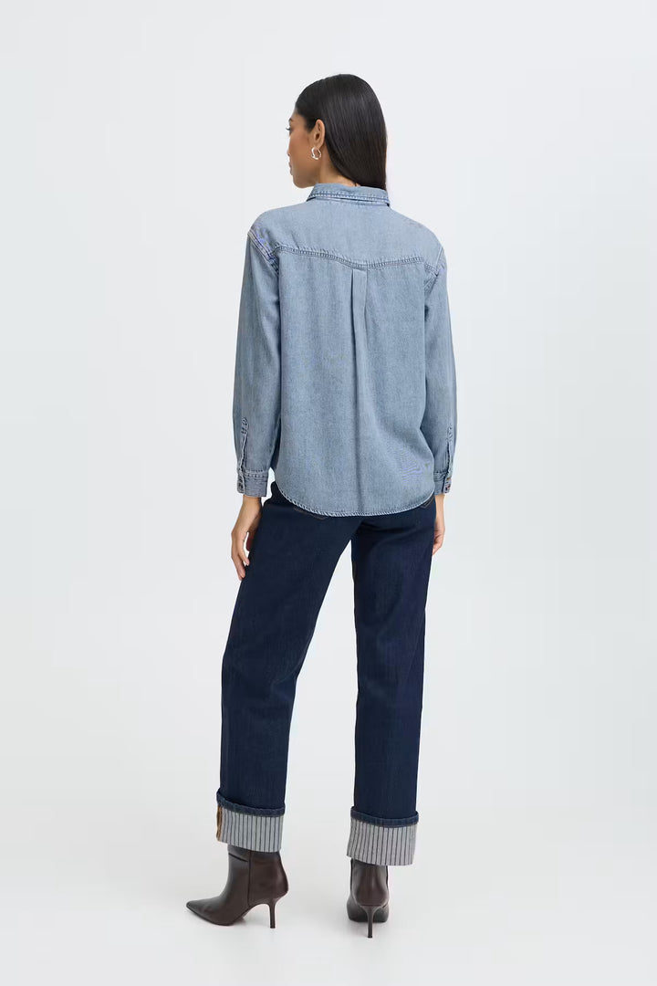 BYLEVENA SHIRT "LIGHT BLUE DENIM"