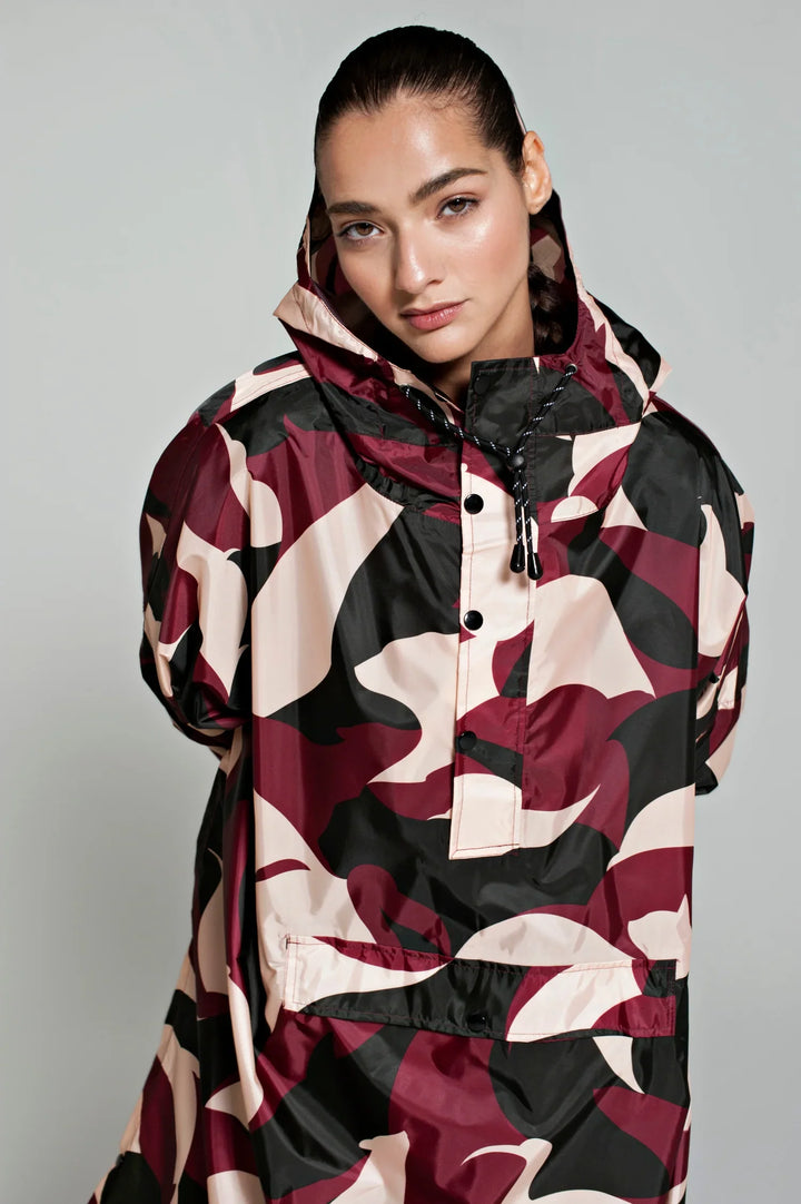 MALIKA FAVRE ANIMO BORDEAUX PONCHO