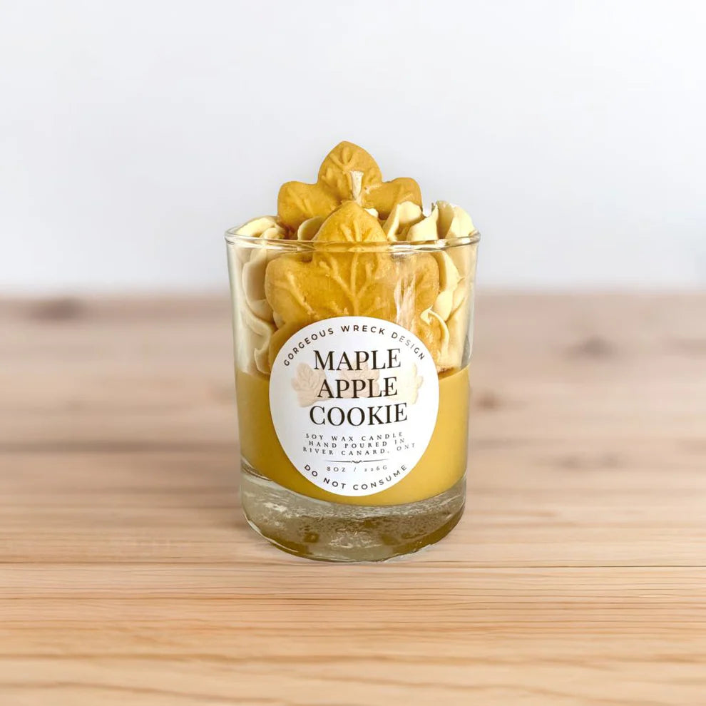 GORGEOUS WRECK DESIGN MAPLE APPLE COOKIE CANDLE