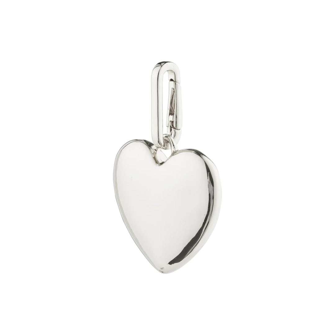 CHARM Recycled Maxi Heart Pendant "Silver"
