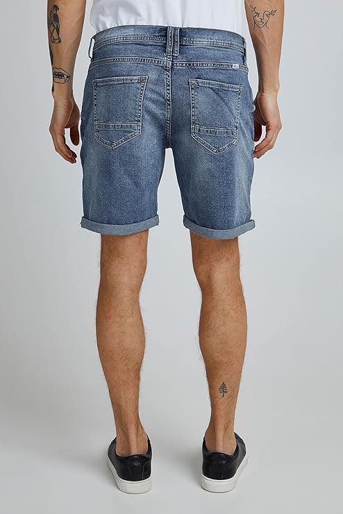 BHTWISTER DENIM SHORTS "MIDDLE BLUE"