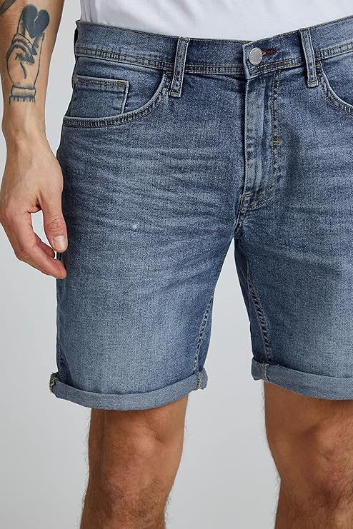 BHTWISTER DENIM SHORTS "MIDDLE BLUE"