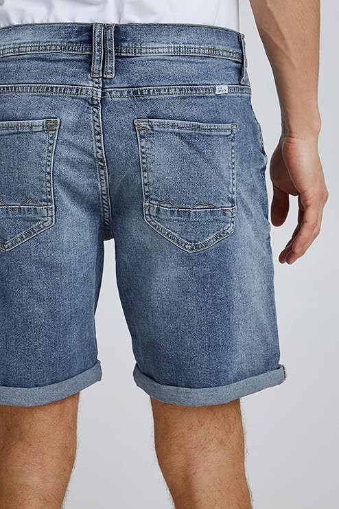 BHTWISTER DENIM SHORTS "MIDDLE BLUE"