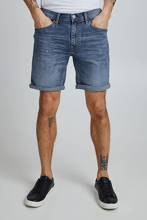 BHTWISTER DENIM SHORTS "MIDDLE BLUE"