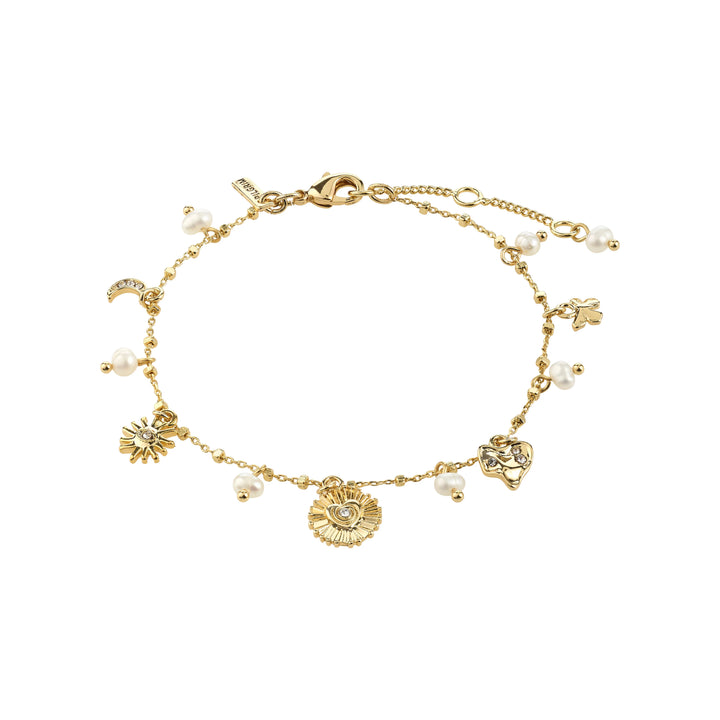 MYLAN BRACELET "GOLD PLATED WHITE"